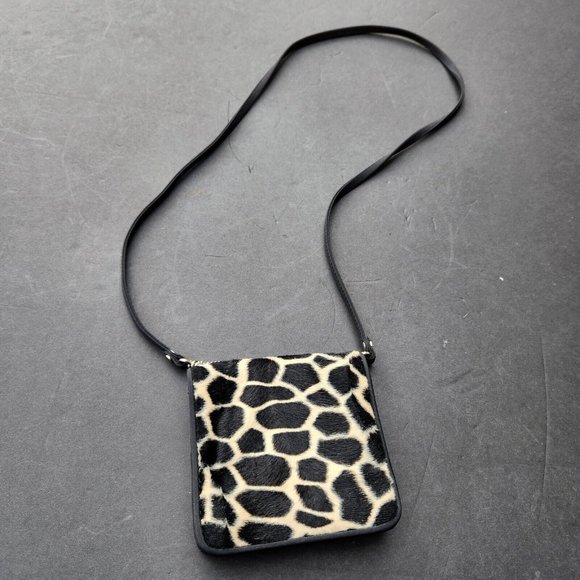 Small Organizer Crossbody Bag Purse Wallet on String Animal Print Koltov - Picture 1 of 10